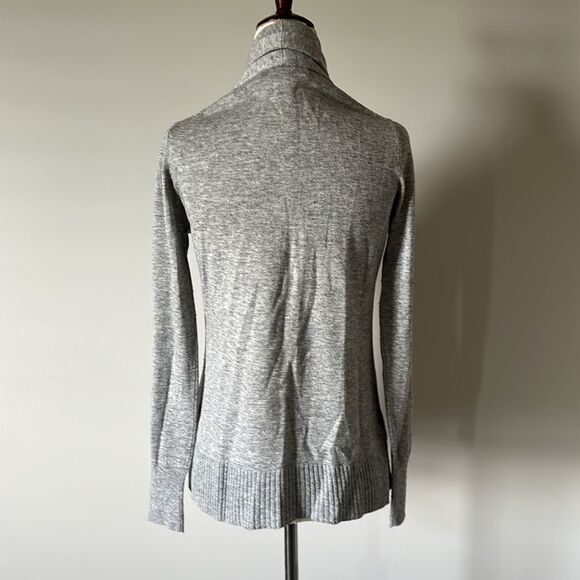Banana Republic sz XS heathered grey wool blend open front cardigan - Picture 4 of 6